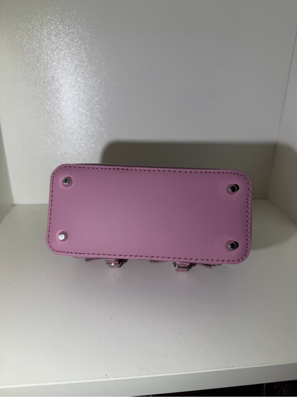 Dr. Martens Mauve Mini Leather Satchel with Detachable Strap - Picture 2 of 5